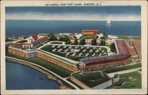 Aerial View of Fort Adams Newport Rhode Island
