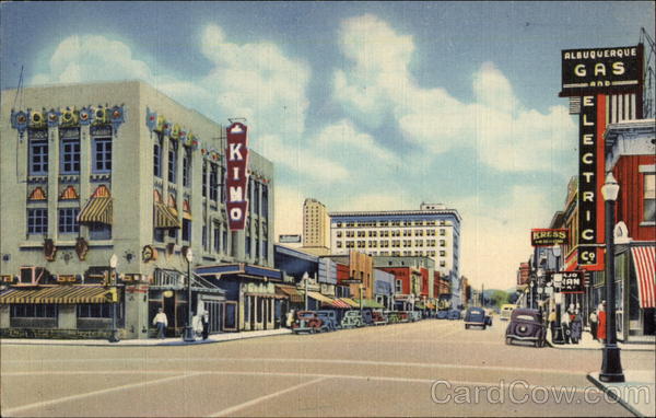 Central Ave. Looking East Albuquerque New Mexico