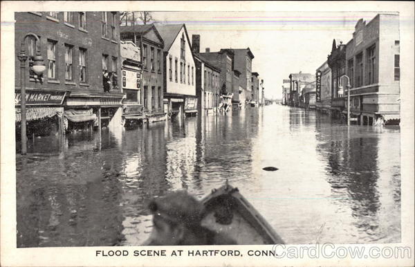 Flood Scene Hartford Connecticut