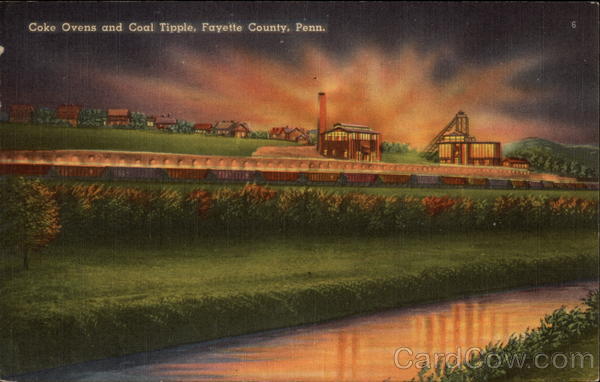 Coke Ovens and Coal Tipple Connellsville Pennsylvania