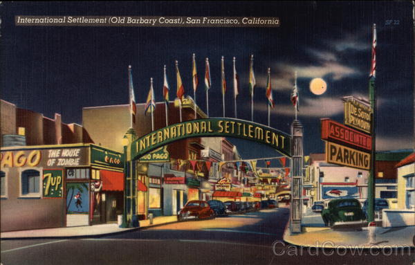 International Settlement (Old Barbary Coast) San Francisco California