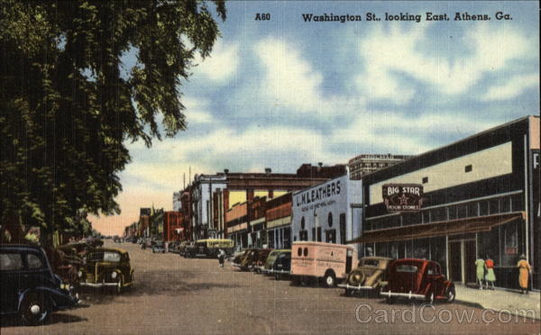 View from Washington Street looking East Athens Georgia