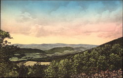 Warm Springs Valley from Delafield Path Hot Springs, VA Postcard Postcard