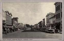 Main Street Looking South London, OH Postcard Postcard