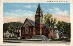 First M. E. Church Hinton, WV Postcard Postcard