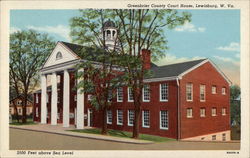 Greenbrier County Court House Lewisburg, WV Postcard Postcard