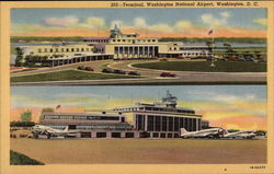 Terminal, Washington National Airport Postcard