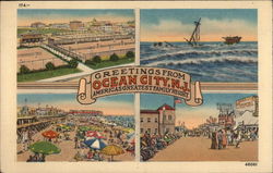 Americas Greatest Family Resorts Ocean City, NJ Postcard Postcard