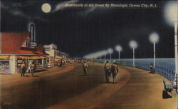 Boardwalk at 4th Street by Moonlight Boardwalk at 4th Street by Moonlight