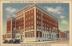 YMCA Building York, PA Postcard Postcard