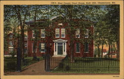 Kent County Court House, Built 1860 Chestertown, MD Postcard Postcard