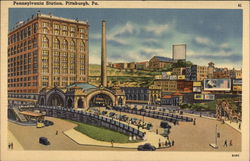 Pennsylvania Station Pittsburgh, PA Postcard Postcard