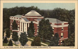E. Lee Trinkle Library, Mary Washington College Postcard