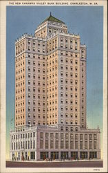 The New Kanawha Valley Bank Building Charleston, WV Postcard Postcard