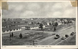Partial View of Camp Lee Fort Lee, VA Postcard Postcard