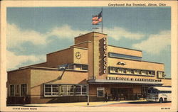 Greyhound Bus Terminal Postcard