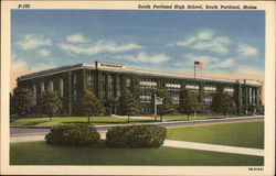 South Portland High School Maine Postcard Postcard