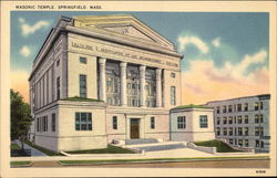 Masonic Temple Postcard
