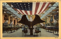 Main Exhibit Room, Mariners' Museum Newport News, VA Postcard Postcard