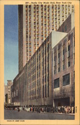 Radio City Music Hall New York City, NY Postcard Postcard