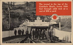 Tunnel to the Top of Coaldale Shaft, Coaldale Colliery Postcard