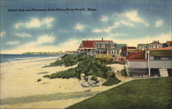 Shore Line and Manomet Point White Horse Beach, MA Postcard Postcard