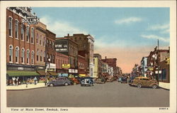 View of Main Street Keokuk, IA Postcard Postcard