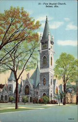 First Baptist Church Selma, AL Postcard Postcard