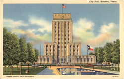 City Hall Houston, TX Postcard Postcard