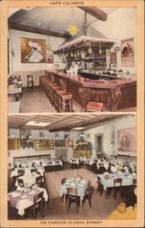 Cafe Caliente on Famous Olvera Street Postcard
