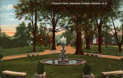 Campus View, Limestone College Gaffney, SC Postcard Postcard