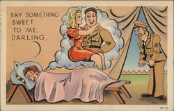 Say Something Sweet to Me, Darling Postcard