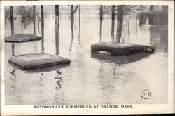 Automobiles Submerged Postcard