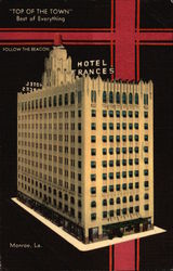 Hotel Frances Monroe, LA Postcard Postcard