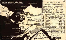 Old Man Alaska Postcard Postcard