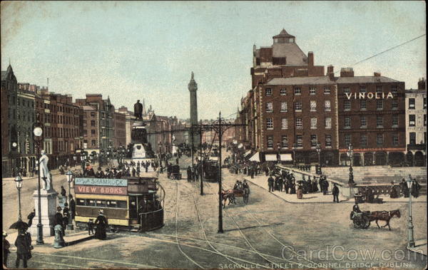 Sackville Street and O'Connell Bridge Dublin Ireland