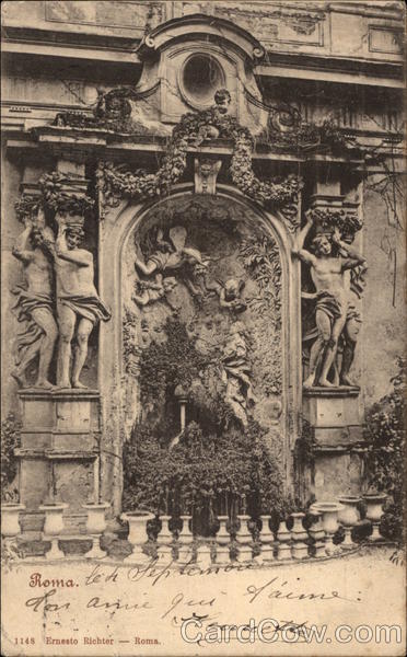 Statues, Fountain Rome Italy