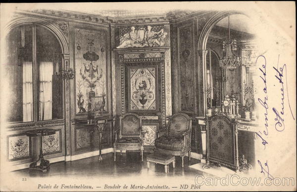 Palais de Fontainebleau - Boudoir de Marie-Antoinette France