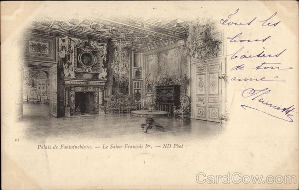 Palais de Fontainebleau - Le Salon François Ier France