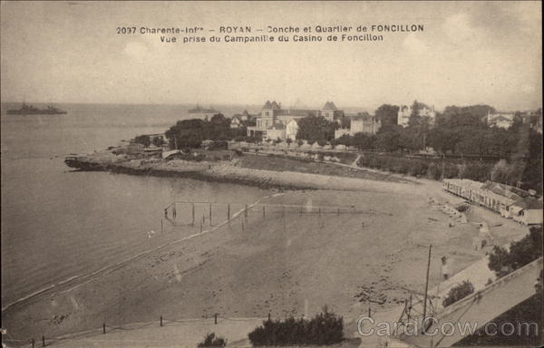 View from Belltower of the Casino de Foncillon Royan France
