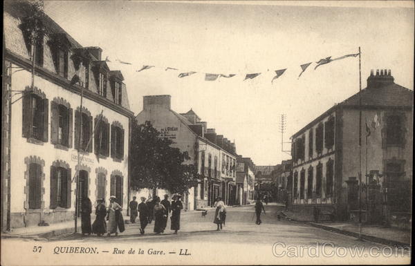 Rue de la Gare Quiberon France