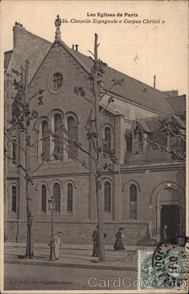 Les Eglises de Paris 34. Chapelle Espagnole Corpus Christi France