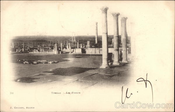 The Forum Timgad Algeria Africa