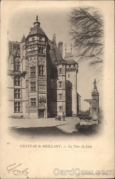 Chateau de Meillant avec La Tour du Lion France