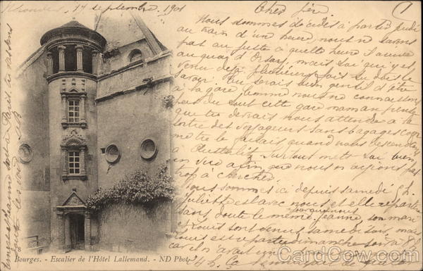 Escalier de l'Hôtel Lallemand Bourges France