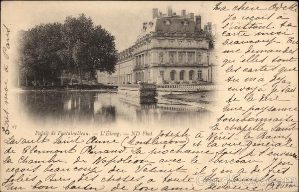 Palais de Fontainebleau, L'Étang Paris France