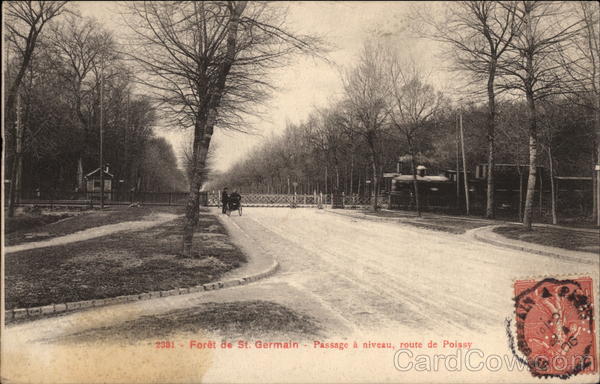 Level Crossing on the Poissy Road - Foret de Saint-Germain France