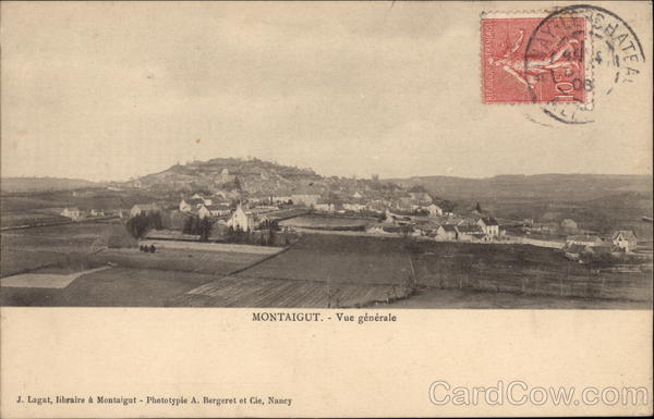 View of Town Montaigut France