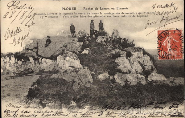 Plouër - Roches de Lémon ou Erussoir Plouër-sur-Rance France