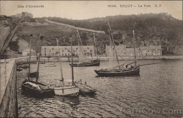 Boats in Harbor Erquy France